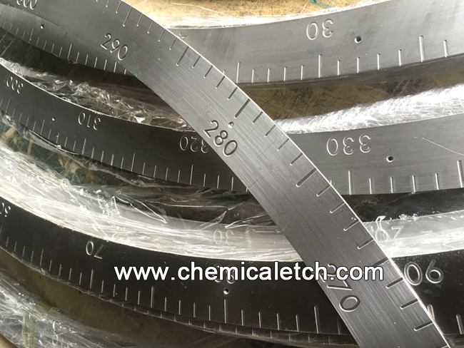 Etched scale ruler stainless steel customize