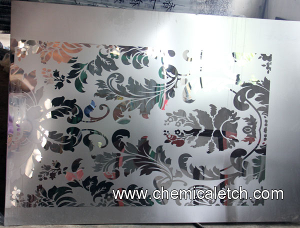 mirror etched finish stainless steel sheet
