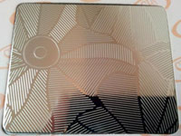 Etched embossed press stainless steel plates