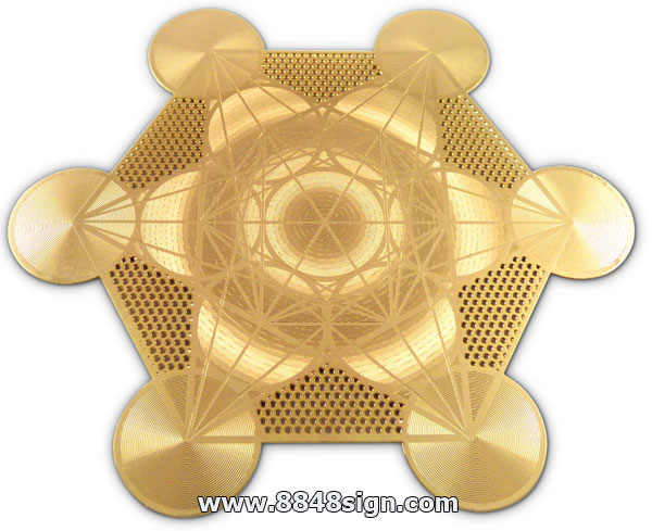 acid etched brass art work