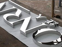 mirror stainless steel 3D Logo letter signage