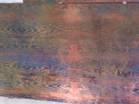 Etching Wood Grain copper plate