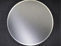 Etched stainless steel filter mesh