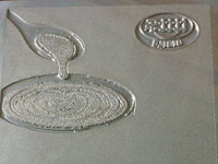 Etching zinc hot stamping block